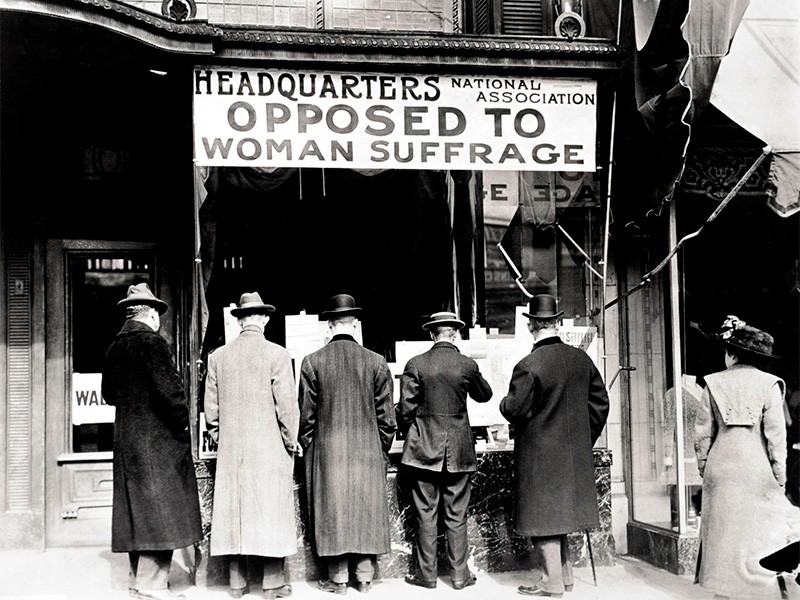 The national Anti-Suffrage Association Headquarters, circa 1916. Credit Popperfoto/Getty Images