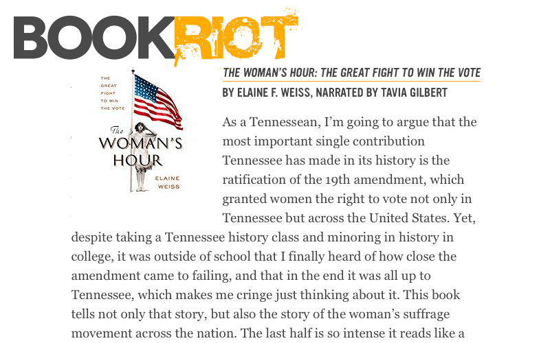 BOOKRIOT – The Woman's Hour Review.