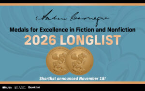 Carnegie Medals for Excellence in Fiction and Nonfiction 2026 Longlist hero.