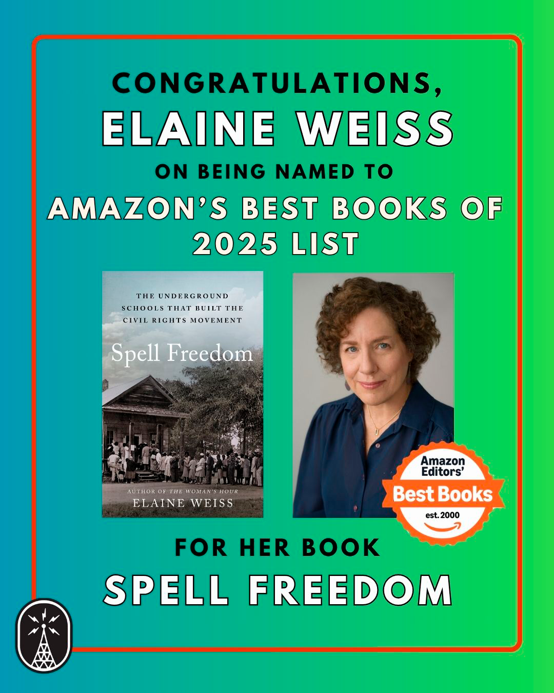 Spell Freedom by Elaine Weiss, Amazon's Best Books of 2025 List image.