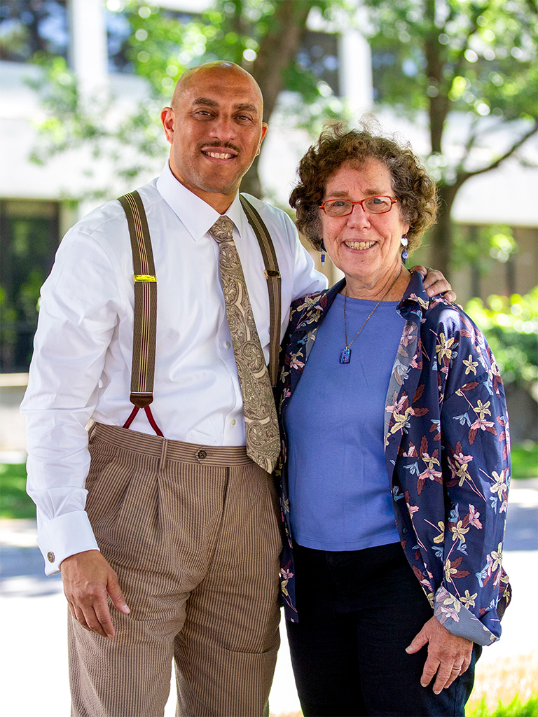 Elaine Weiss with Professor Hasan Kwame Jeffries at the Southern Poverty Law Center's Ella Baker Conversation Series in Knoxville, TN.