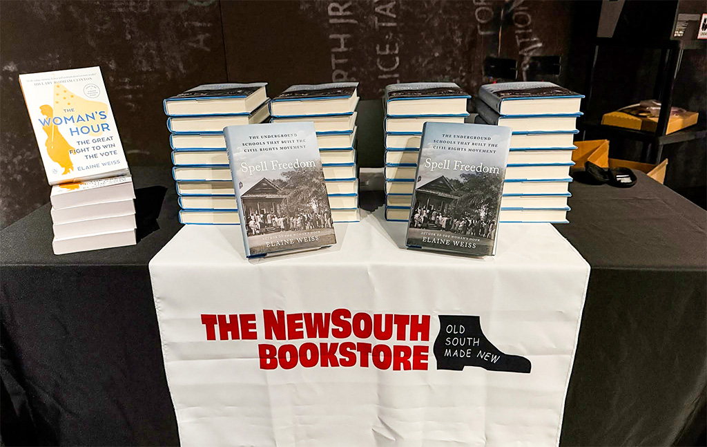 Spell Freedom and The Woman’s Hour by Elaine Weiss on display at The NewSouth Bookstore.