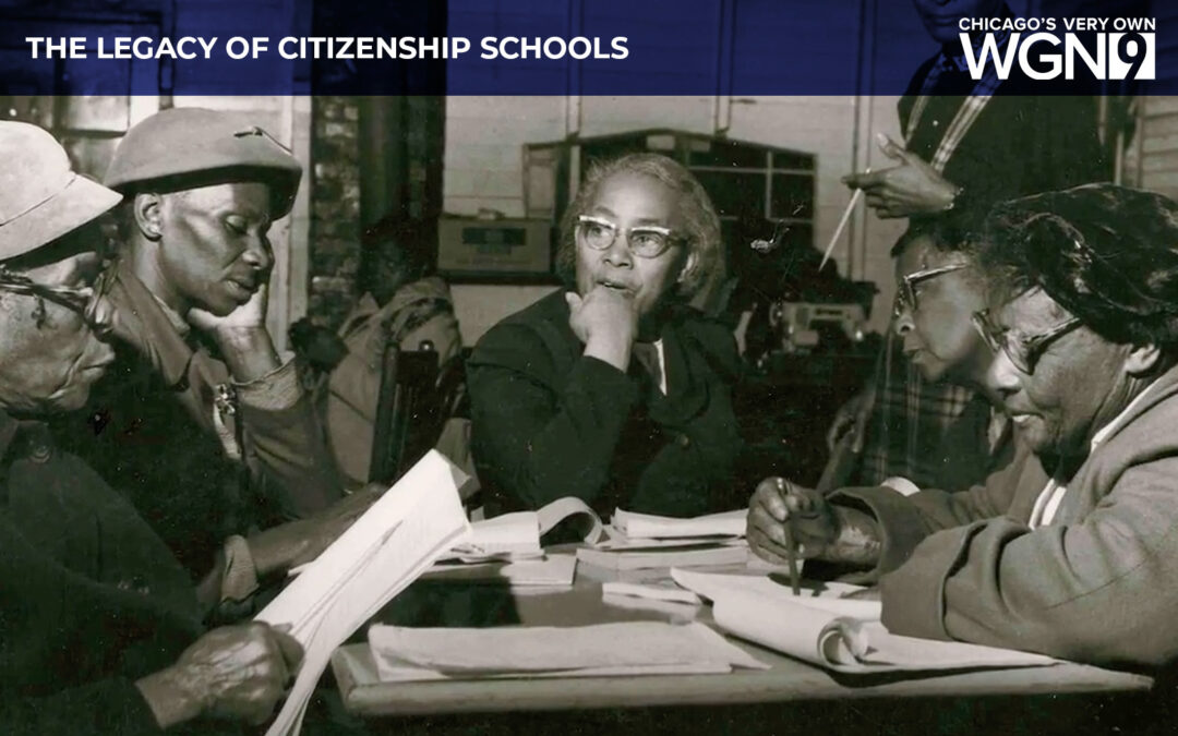 WGN9 Black History Month: The Legacy of Citizenship Schools featuring Elaine Weiss.